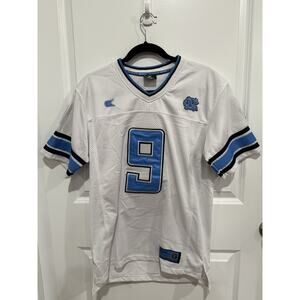 North Carolina UNC TarHeels #9 College Equipment Sz L (16/18) Football Jersey